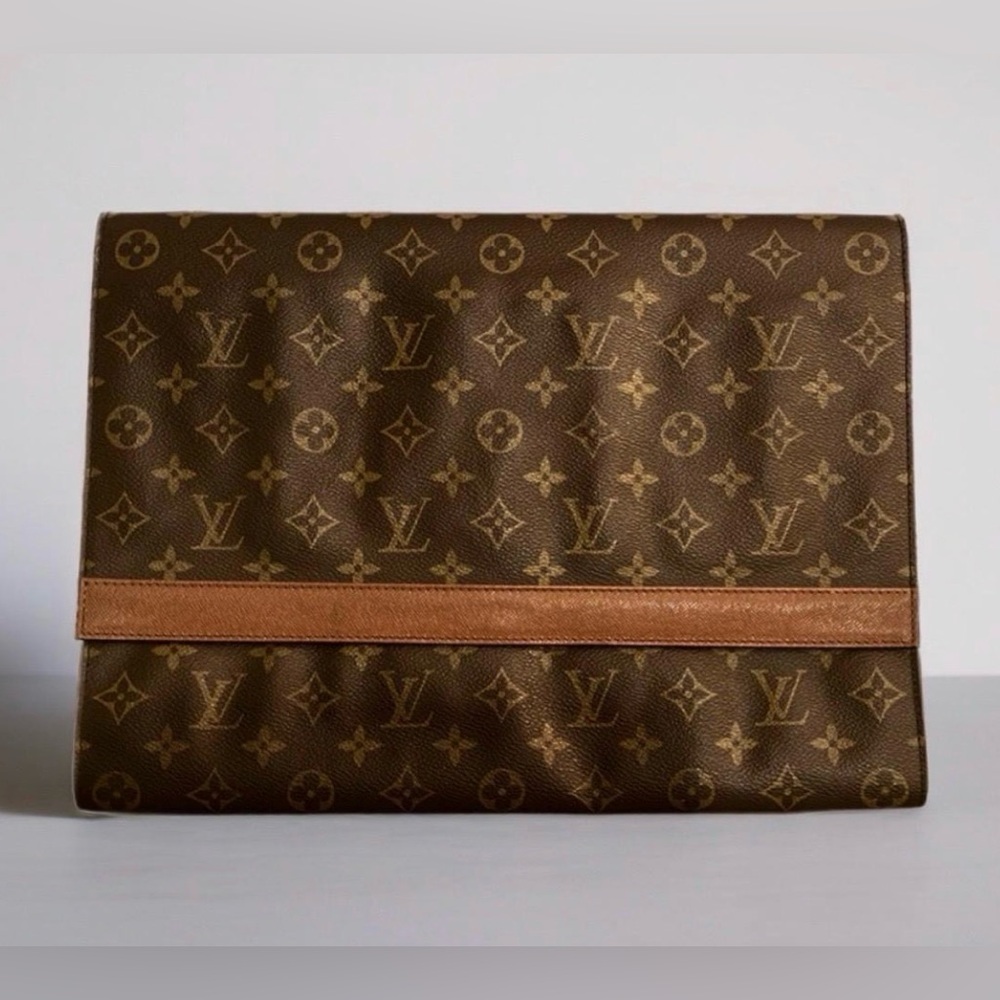 Authentic Louis Vuitton Monogram Porto Envelope Clutch Bag or Document Case